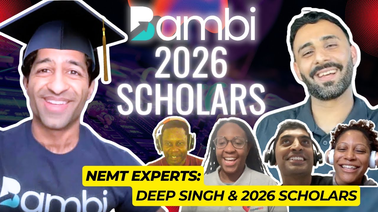 2026 Bambi Scholars! Young NEMT businesses poised for success!!