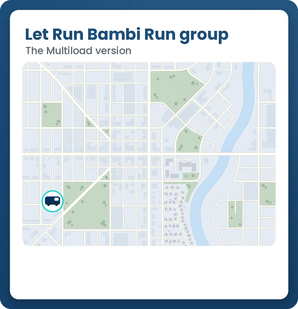 Animated Bambi map: Run Bambi Run groups two participants headed the same way into one van