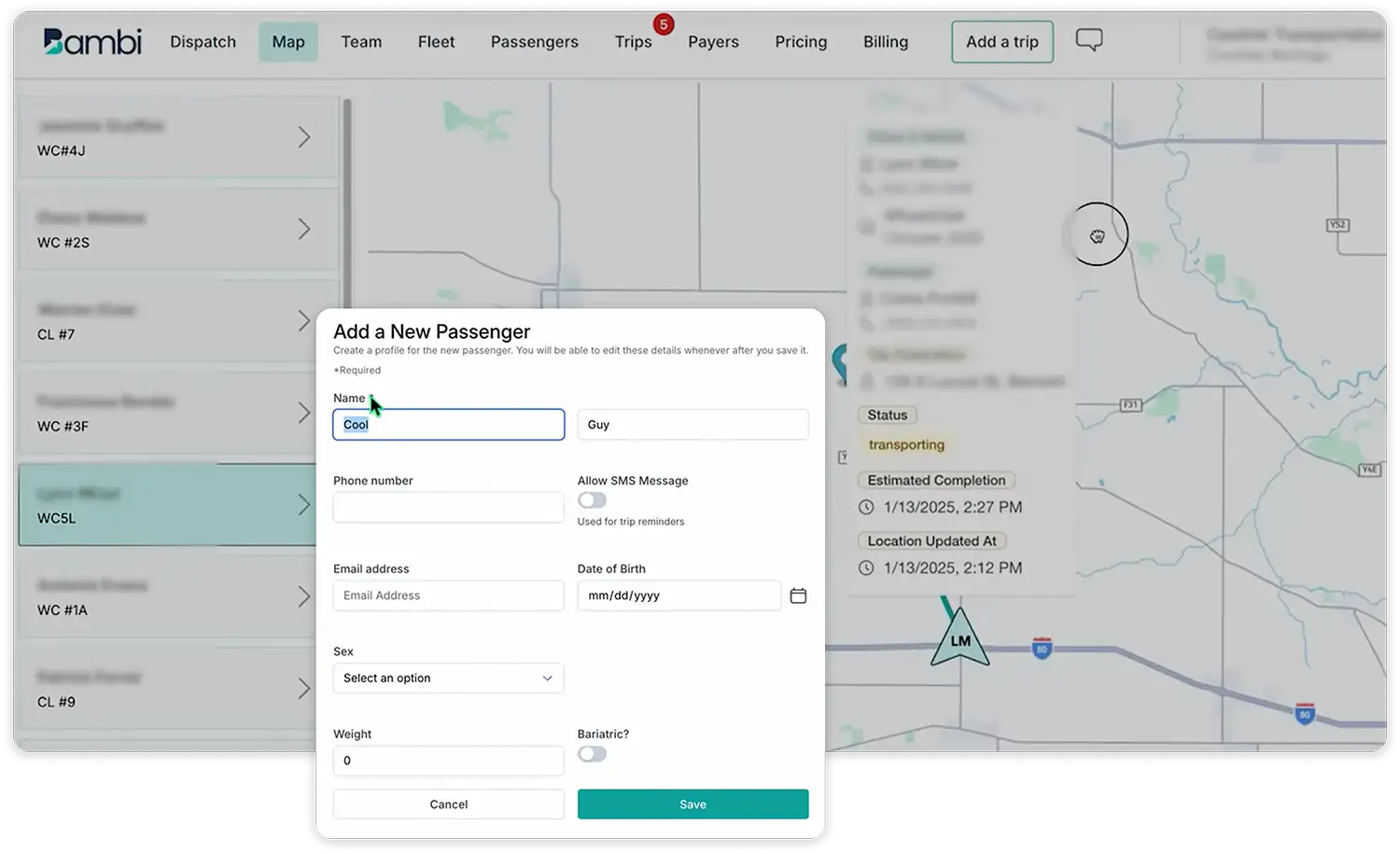 facility trip portal