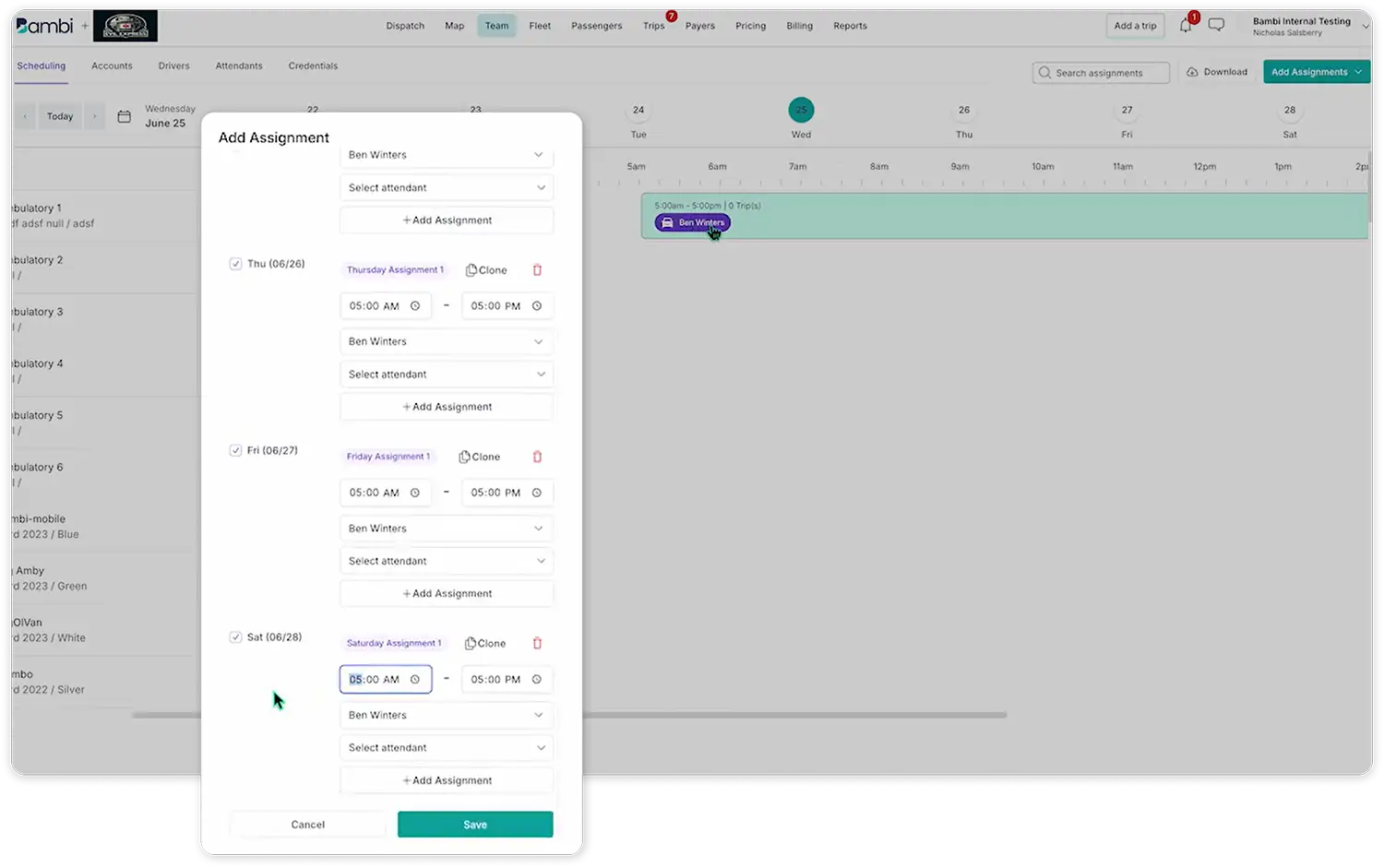 one click scheduling
