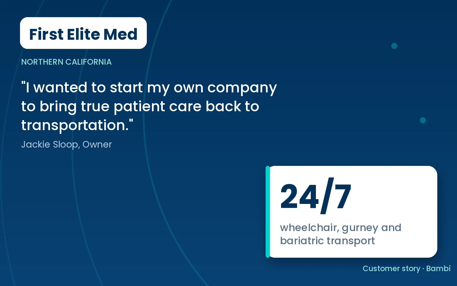First Elite Med story card