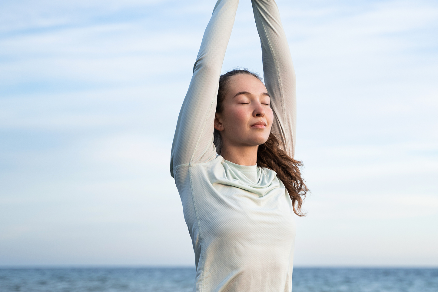 woman doing yoga