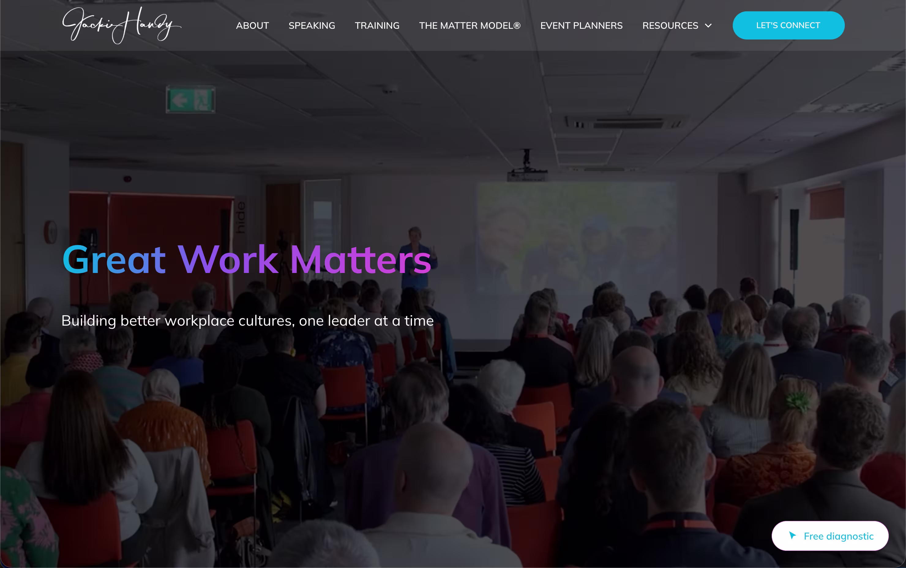 Webflow website design for keynote speaker - custom author and speaker website by web developer Worthing, West Sussex