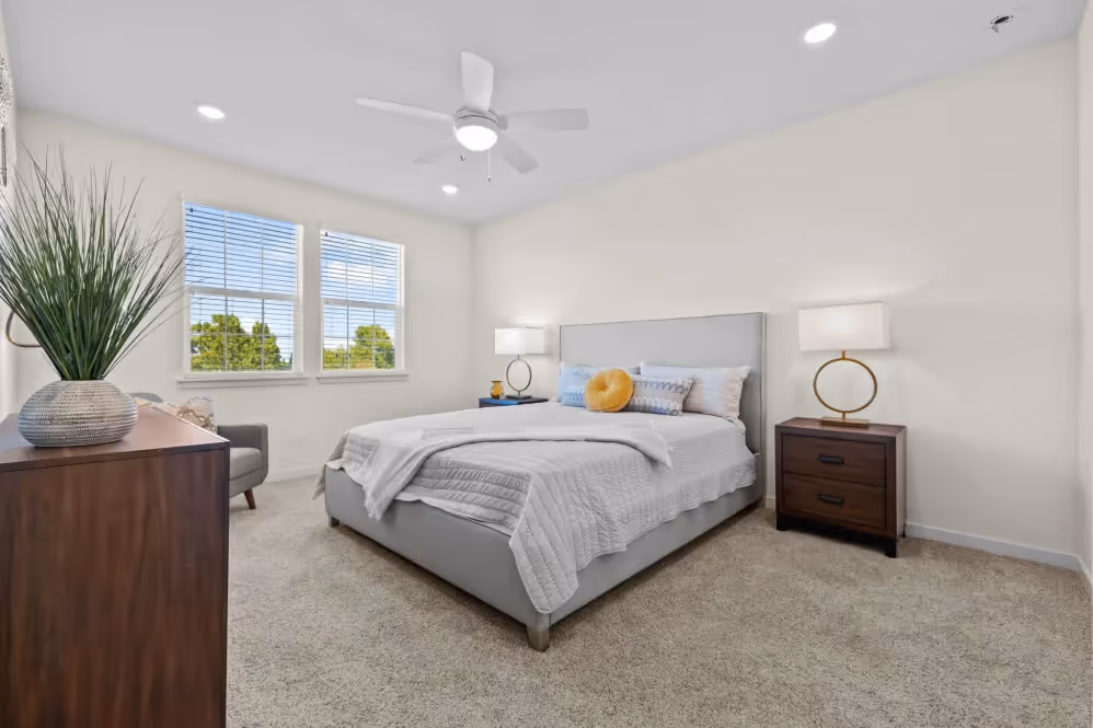 Bedroom with bed and furniture
