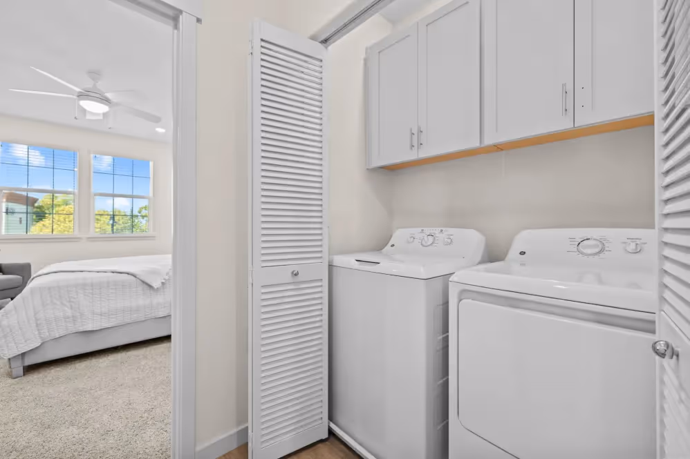 Washer and dryer area