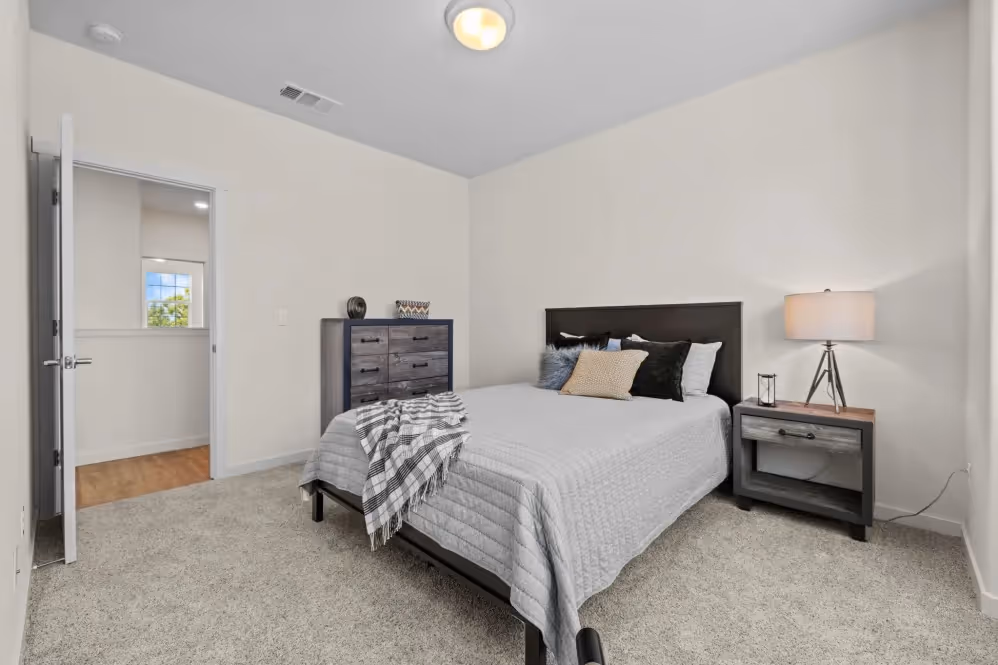 Bedroom with bed and furniture