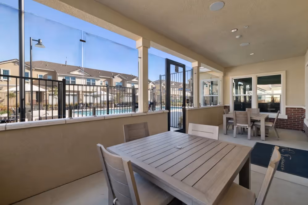 Outdoor seating area