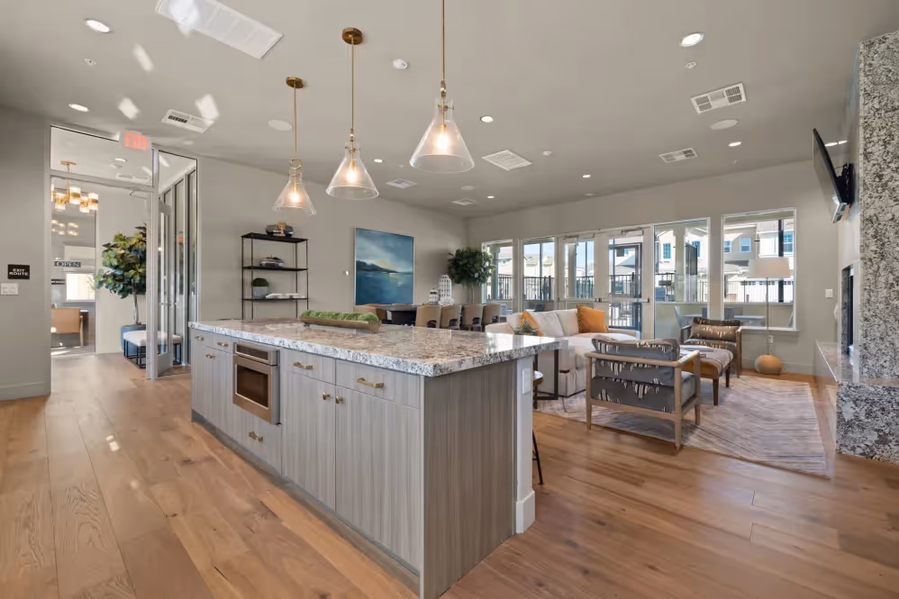 Clubhouse kitchen area