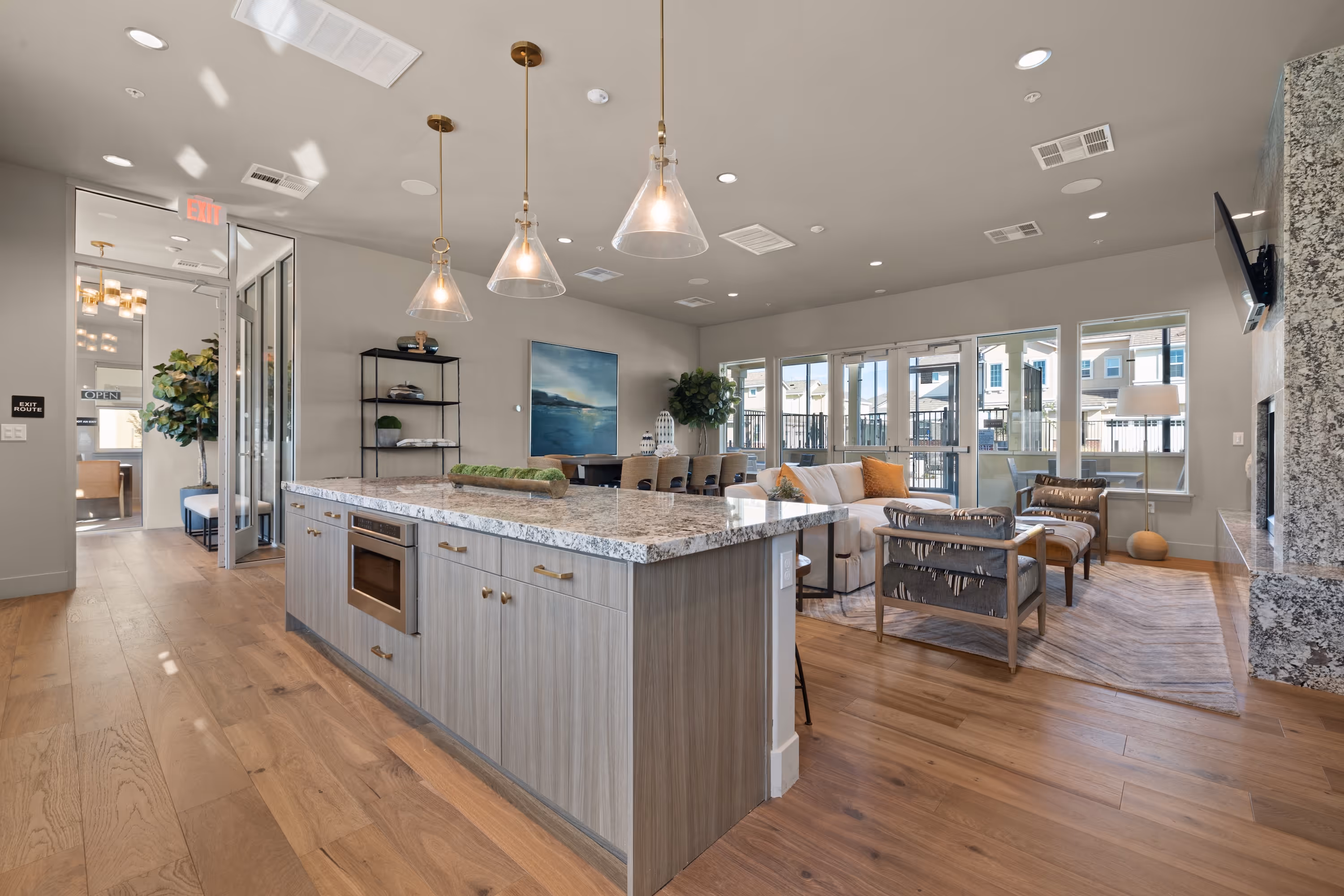 Clubhouse with furniture 