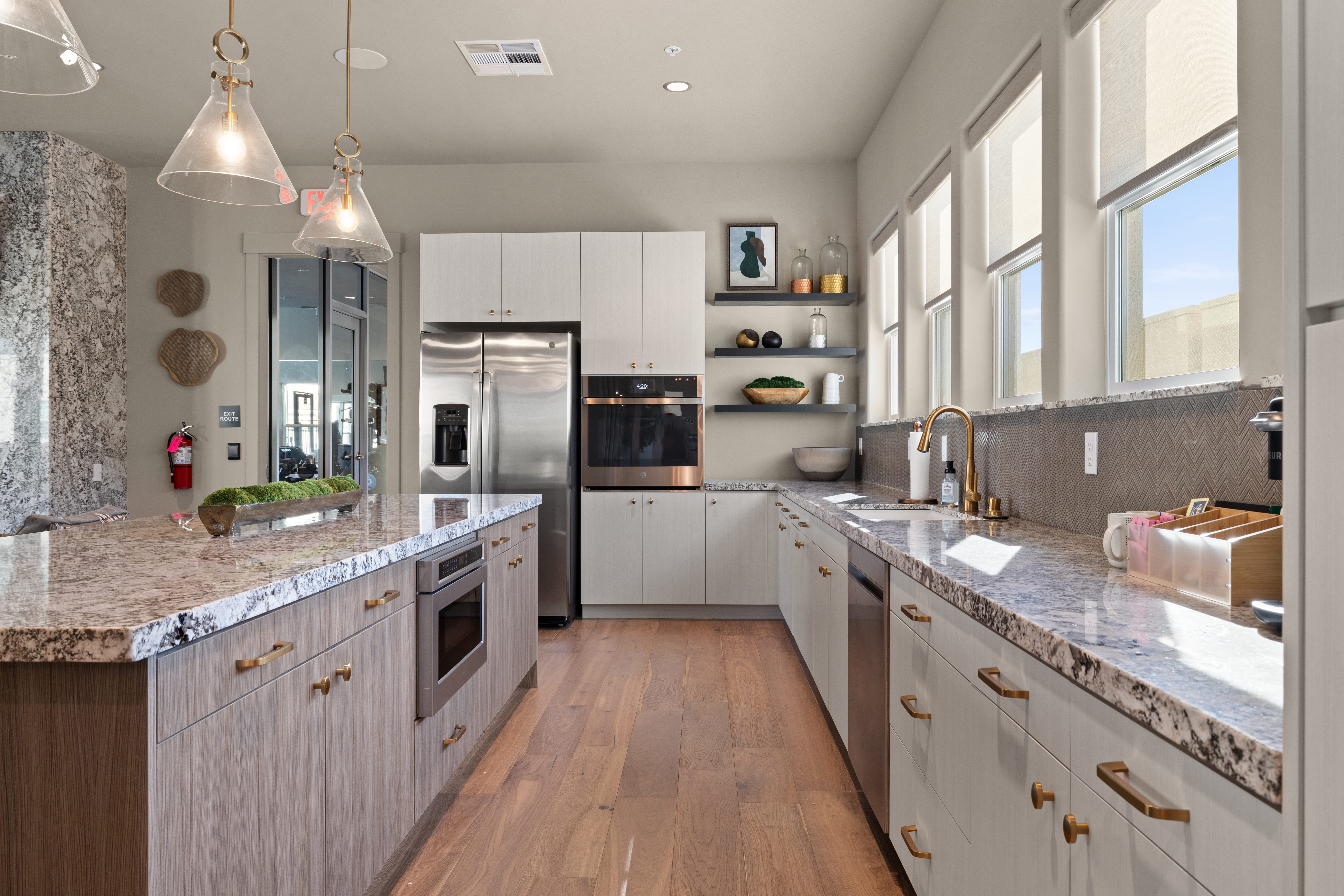 Clubhouse kitchen area