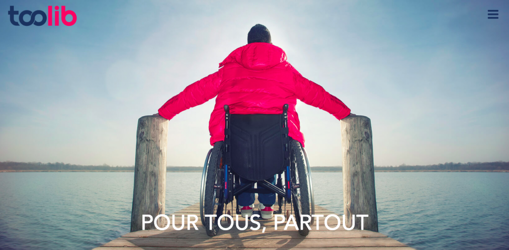 page d'accueil du site internet Toolib