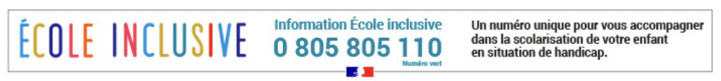 Numéro école inclusive