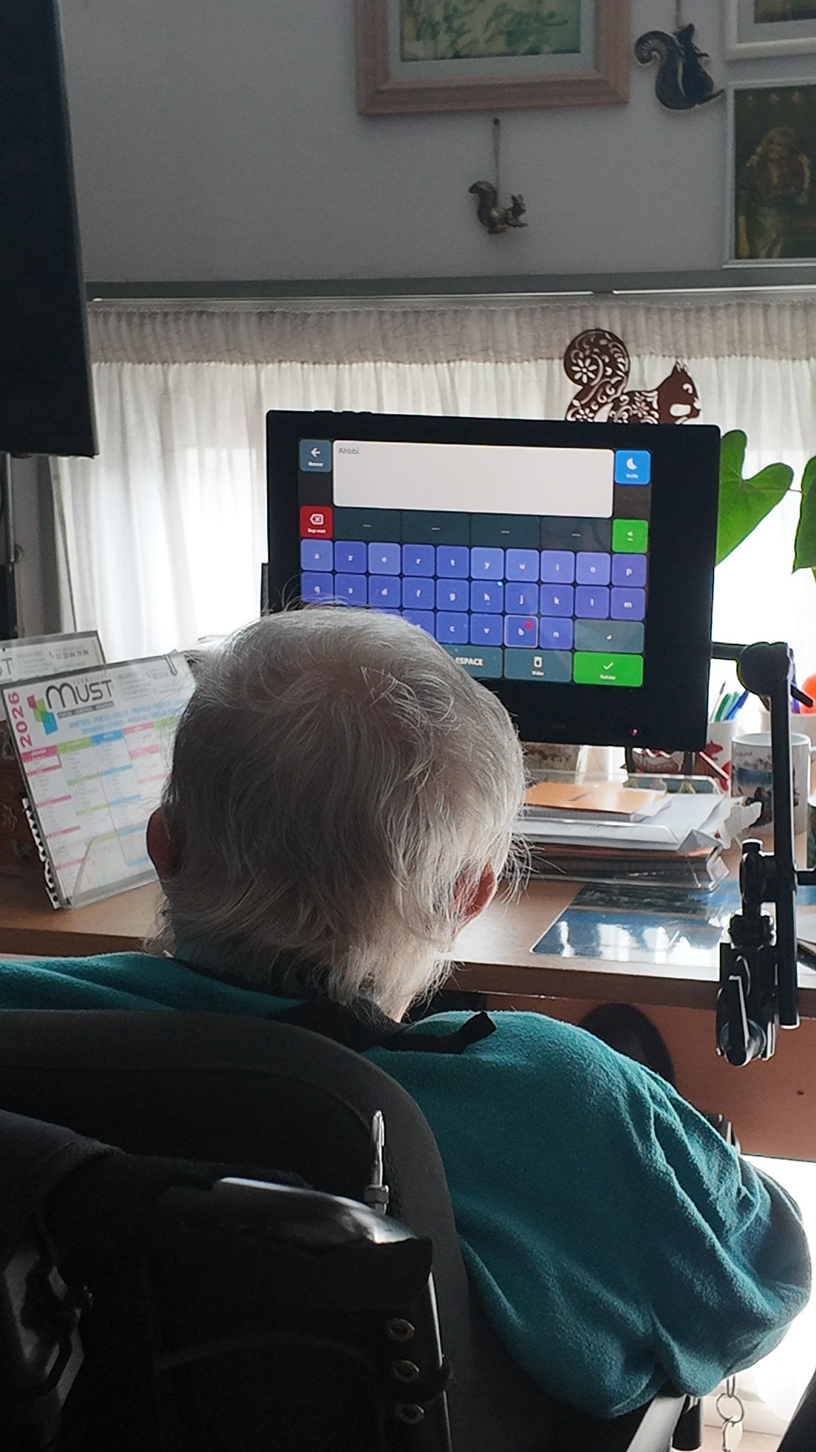 test avec nicole résidente de la mas du système oculaire et logiciel de caa