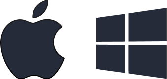 Apple and windows logos