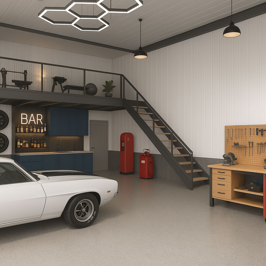 [background image] image of modern auto shop (for an automotive service)