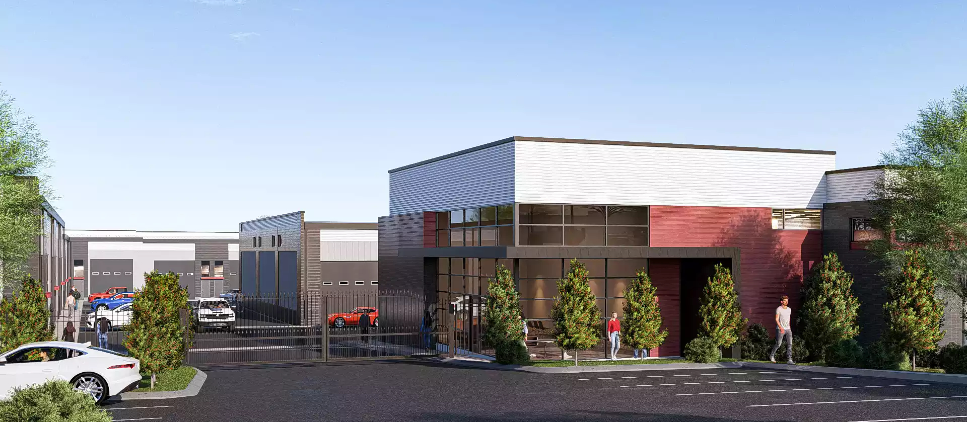 image of vehicles in showroom (for a auto dealership)