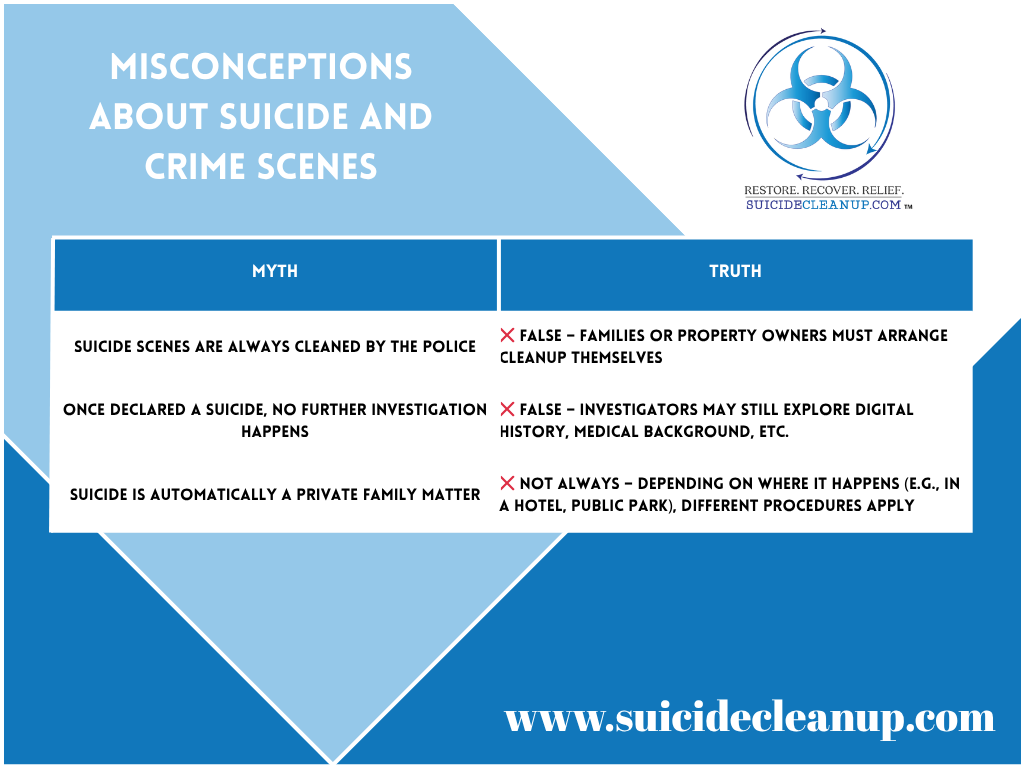 Misconceptions About Suicide and Crime Scenes
