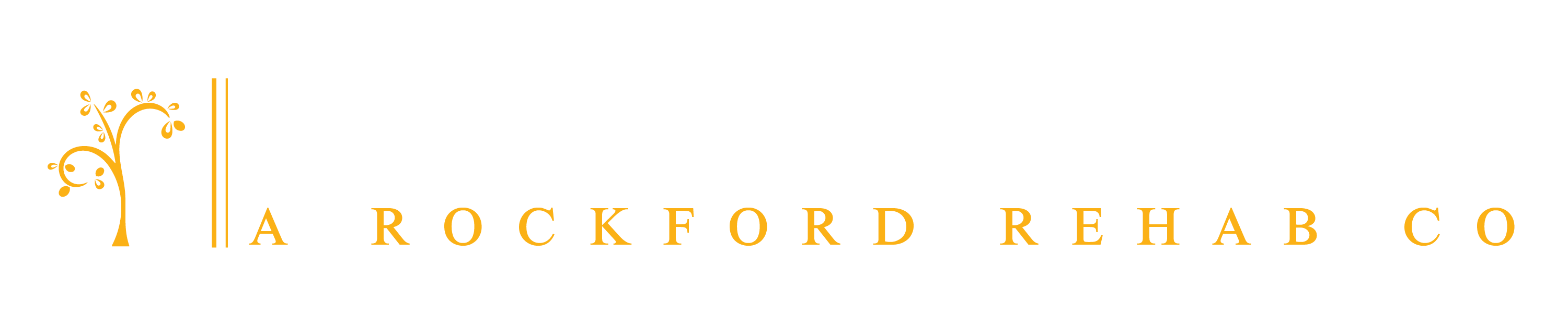 Saint Anne Place logo with stylized gold tree and text 'A Rockford Rehab Co'.