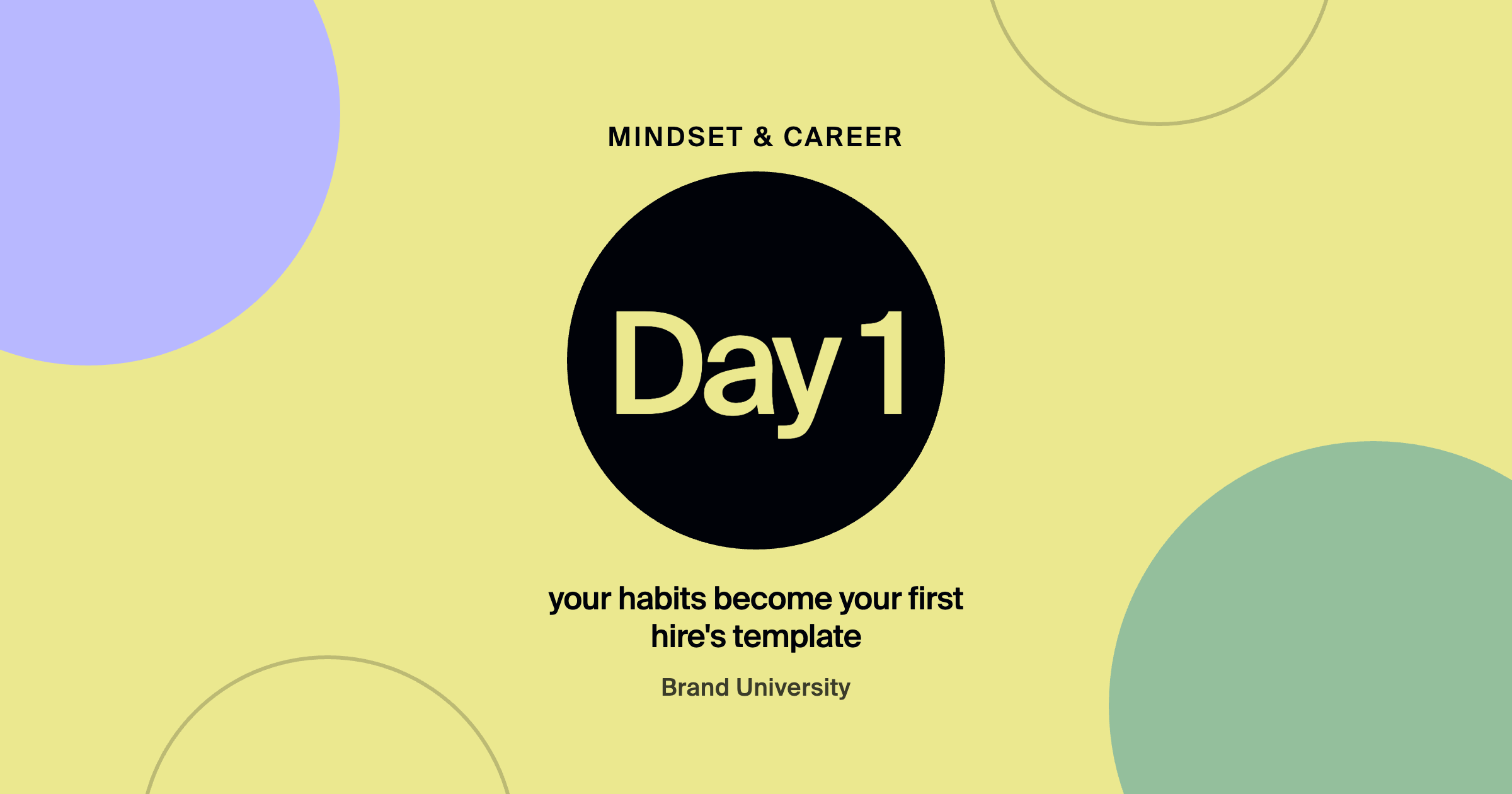 Building a Team Culture Before You Have a Team: Day 1 your habits become your first hire's template