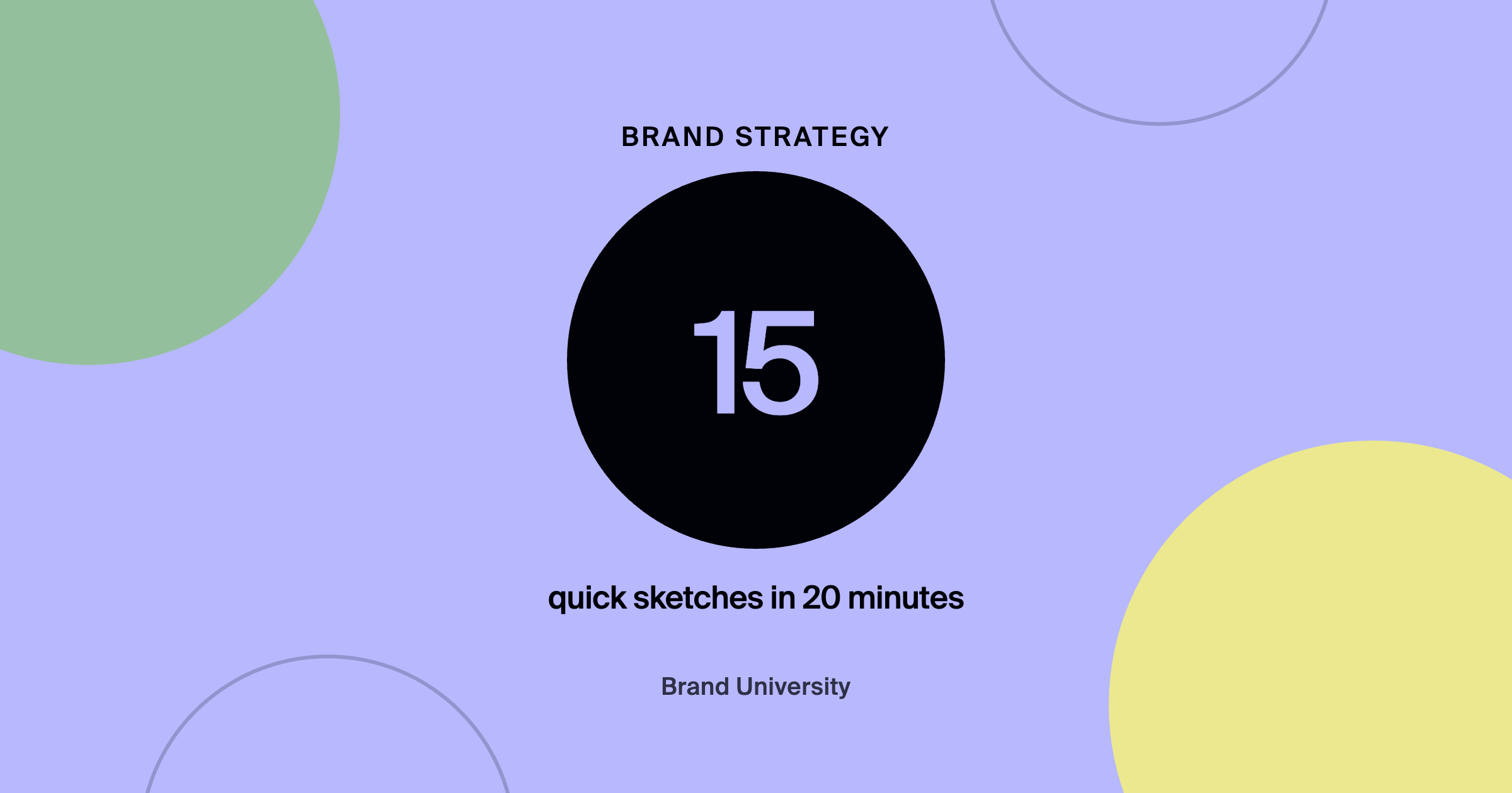 How to Design a Logo When You Have No Ideas: 15 quick sketches in 20 minutes
