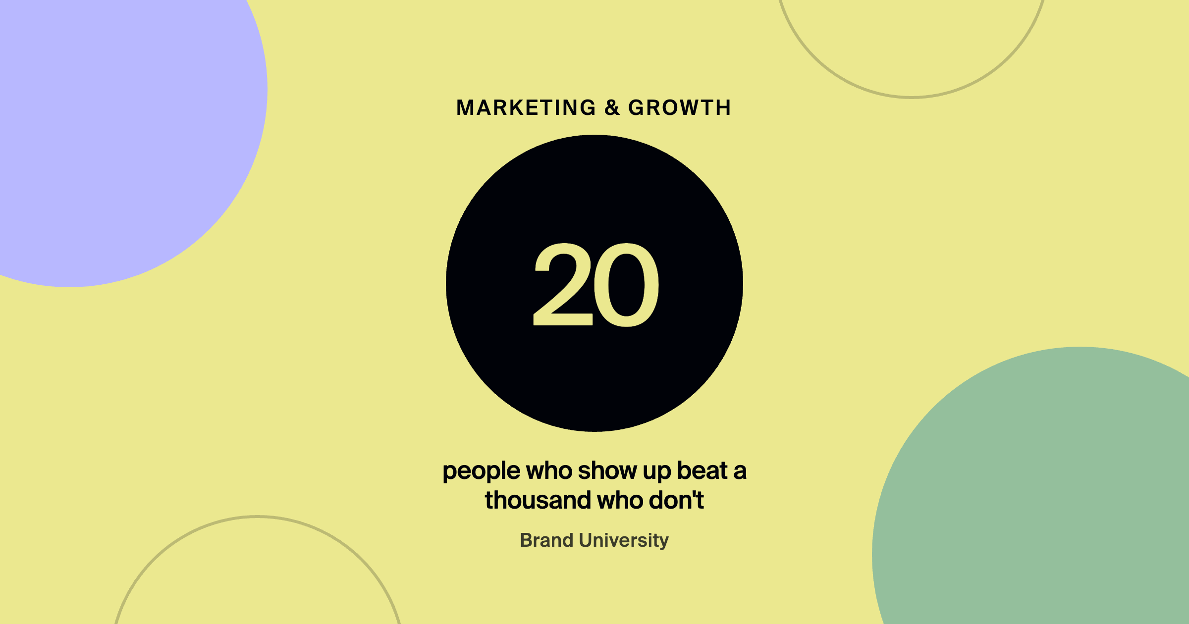 Building a Community Around Your Agency's Niche: 20 people who show up beat a thousand who don't