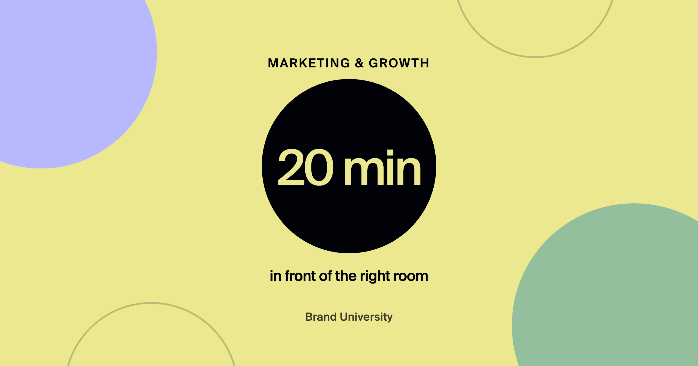 Speaking at Local Events to Build Agency Authority: 20 min in front of the right room