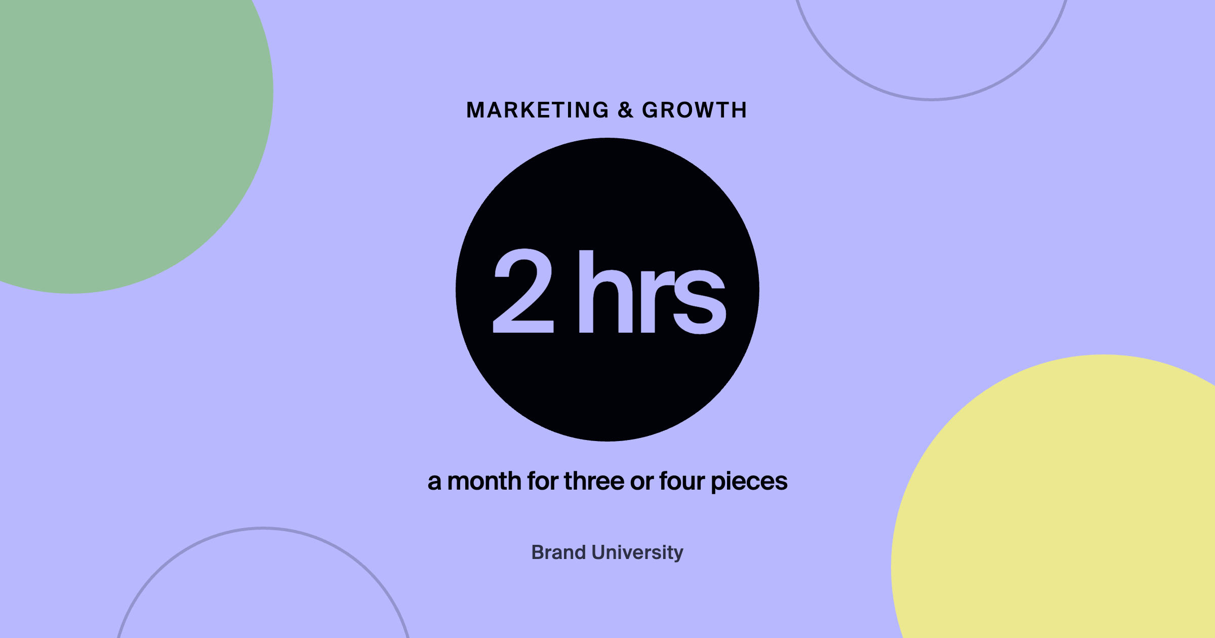 Content Marketing for Agencies Too Busy to Write: 2 hrs a month for three or four pieces