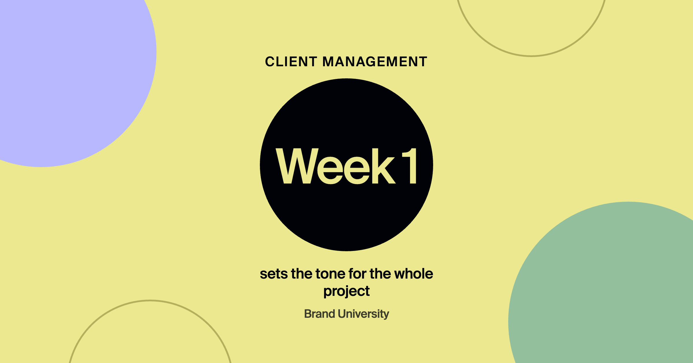 Onboarding a New Client So the Project Starts Strong: Week 1 sets the tone for the whole project