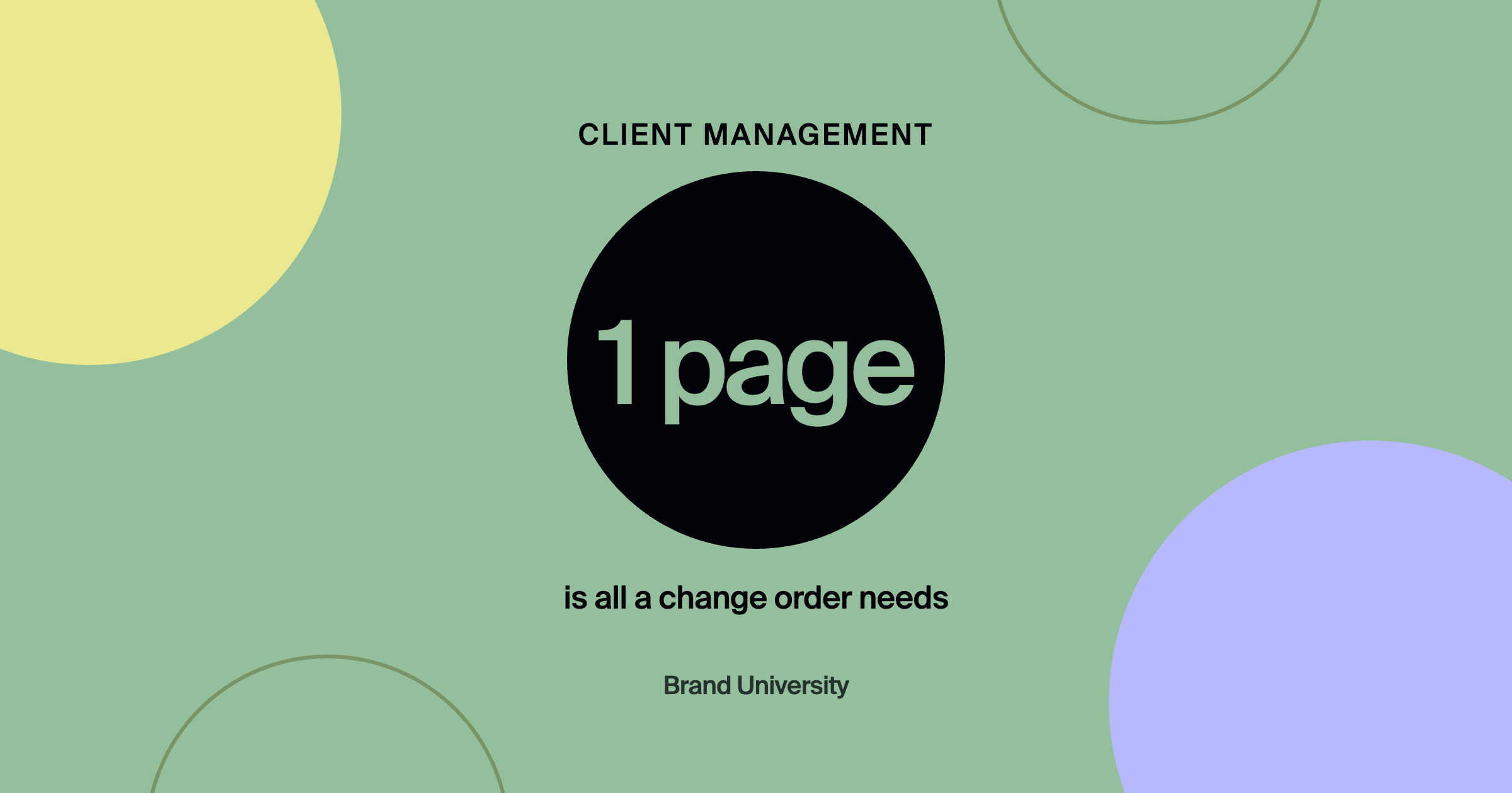 Keeping Scope Honest: A Simple Change Order System: 1 page is all a change order needs
