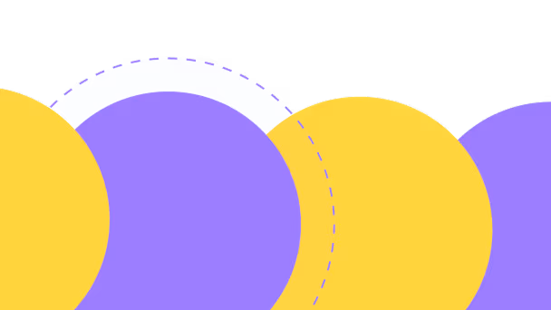 Xcite interface card with the headline “We structure your decision logic,” explaining that every opportunity is evaluated against consistent criteria, accompanied by abstract purple and yellow design elements representing structured, repeatable decision-making for commercial real estate investments.