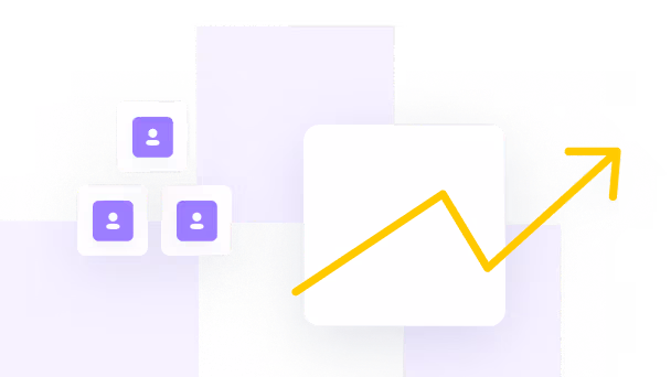Xcite interface card with the headline “Move faster with confidence,” describing how deals can be instantly evaluated using data-driven insights, paired with a rising chart graphic to represent faster, more confident commercial real estate investment decisions.