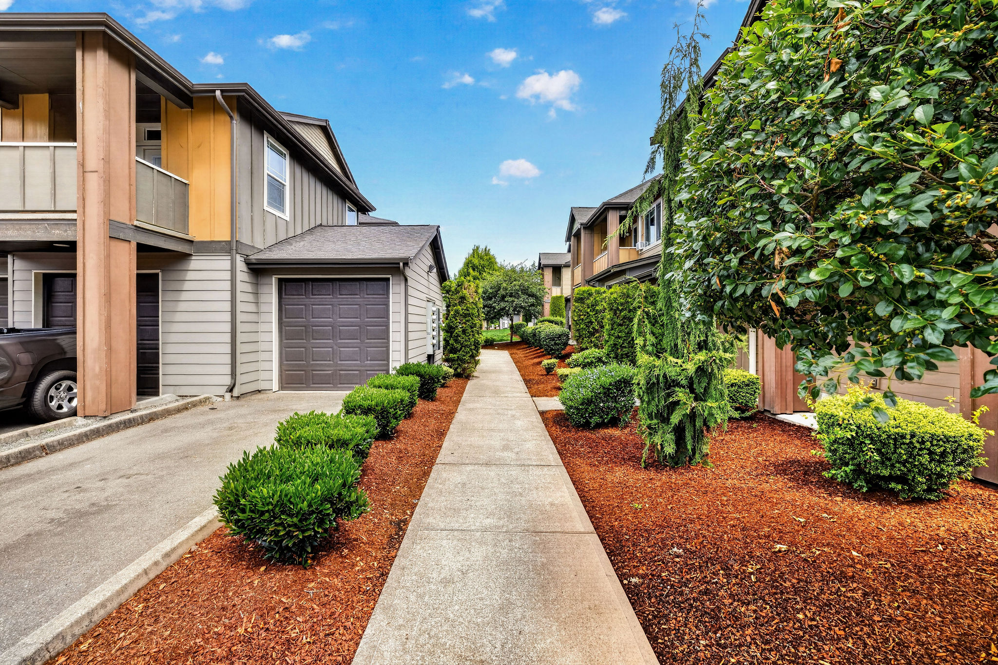 Exterior of apartment building Apatments for rent