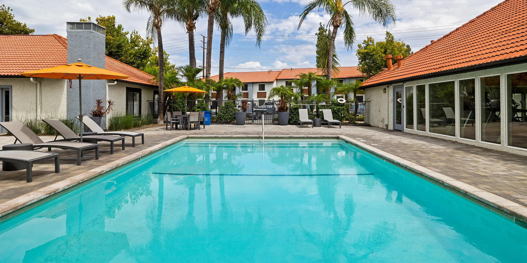 View of pool and outdoor area