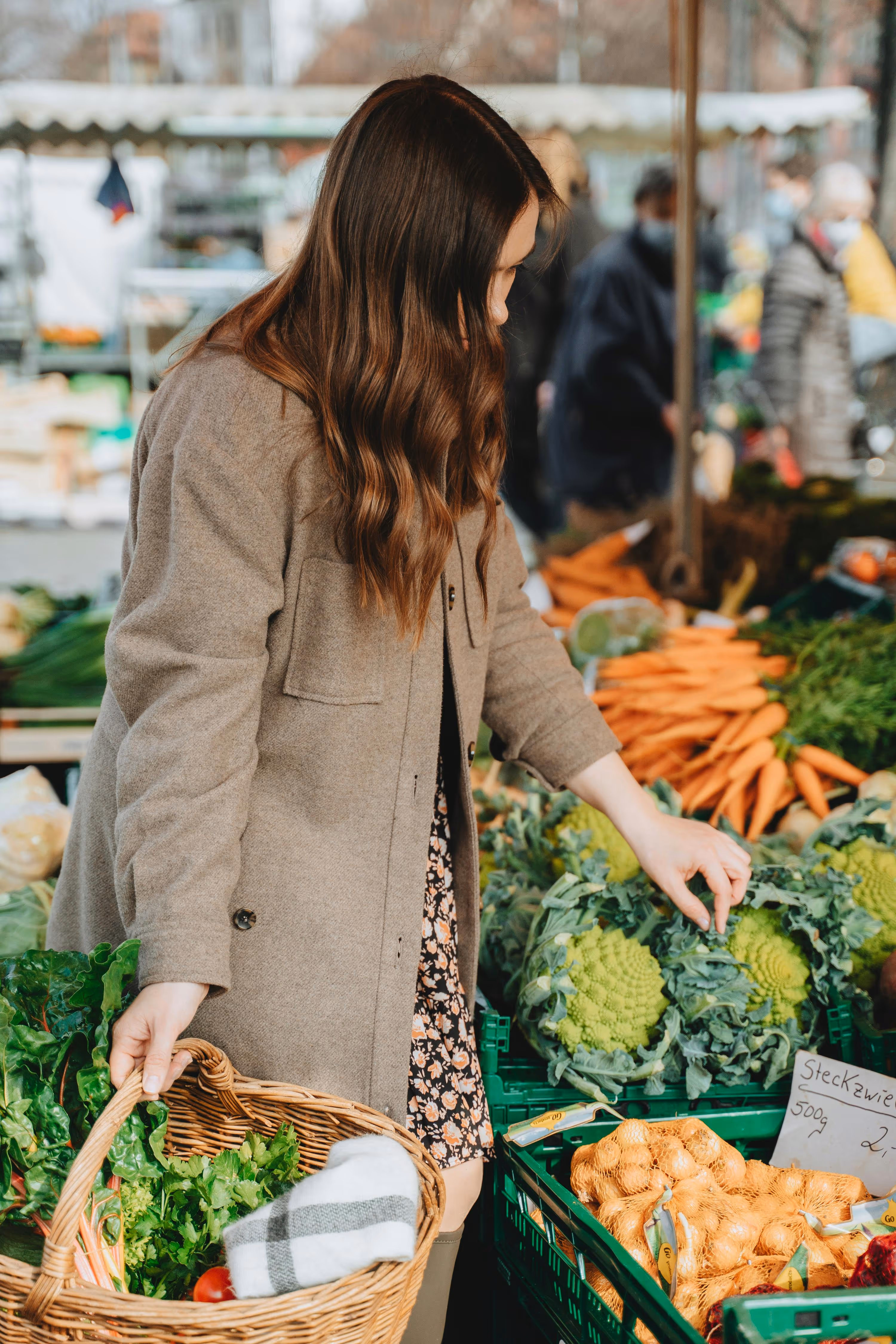 Grocery shopping stock image