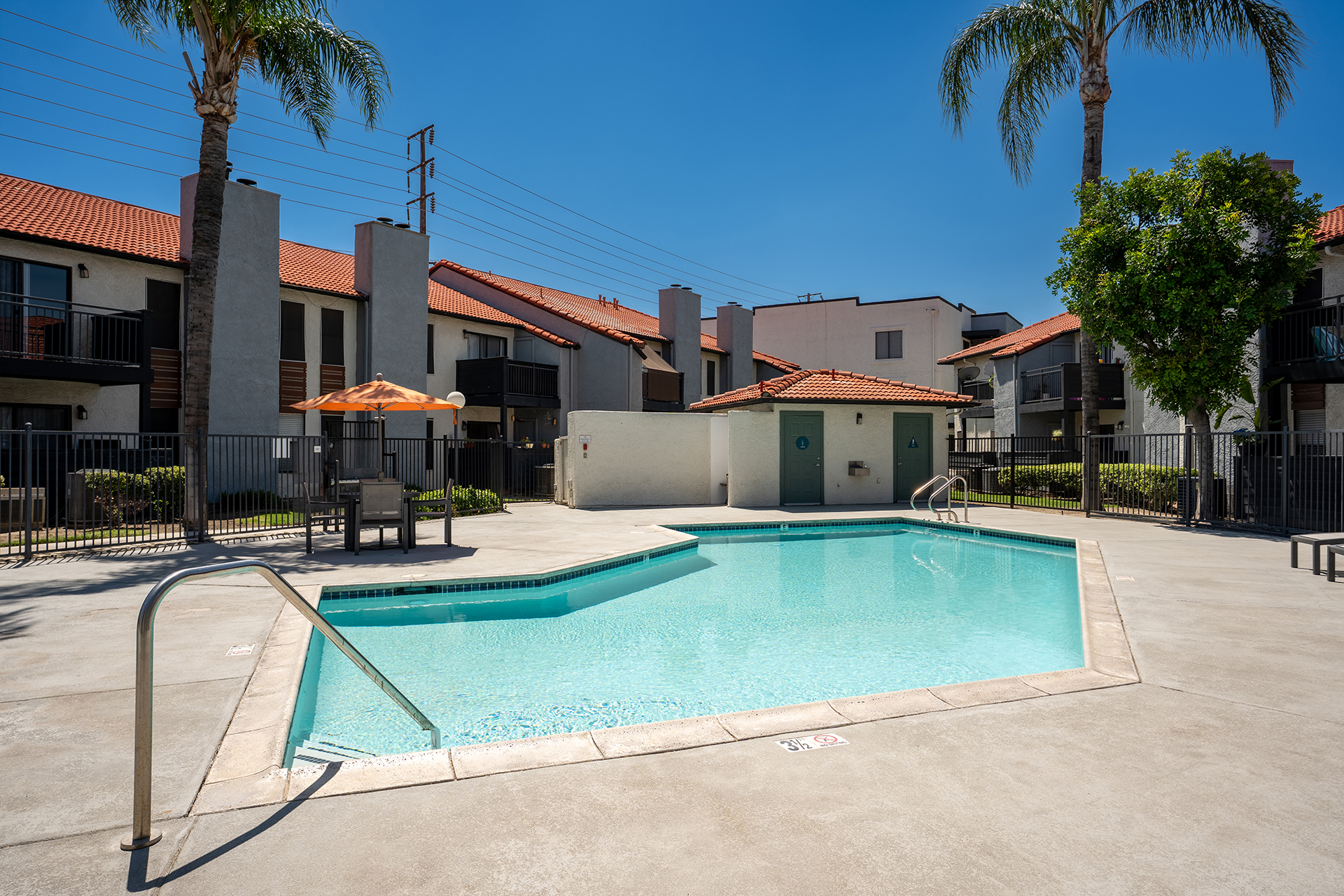 View of pool and outdoor area