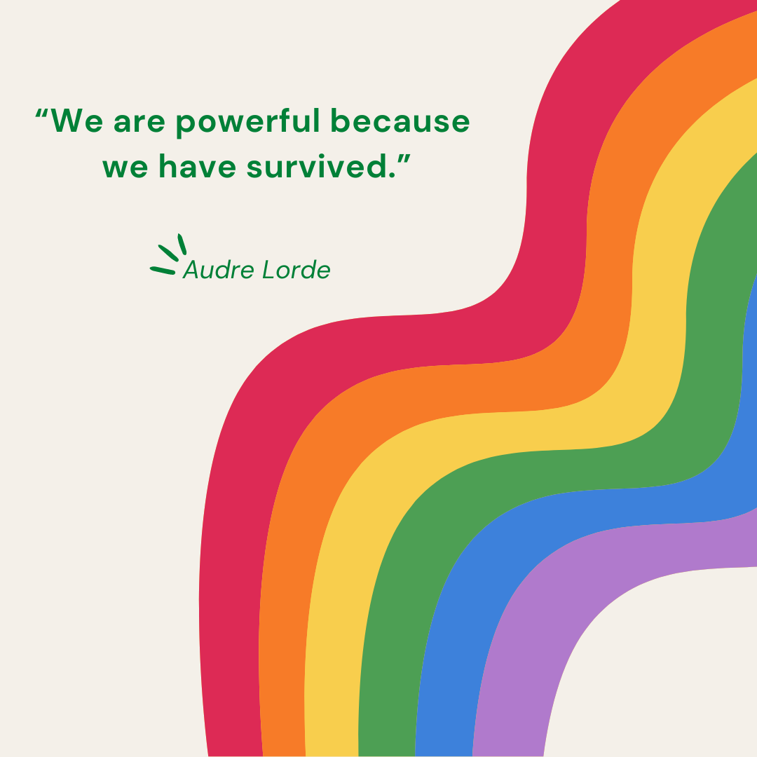 “We are powerful because we have survived.” - Audre Lorde 