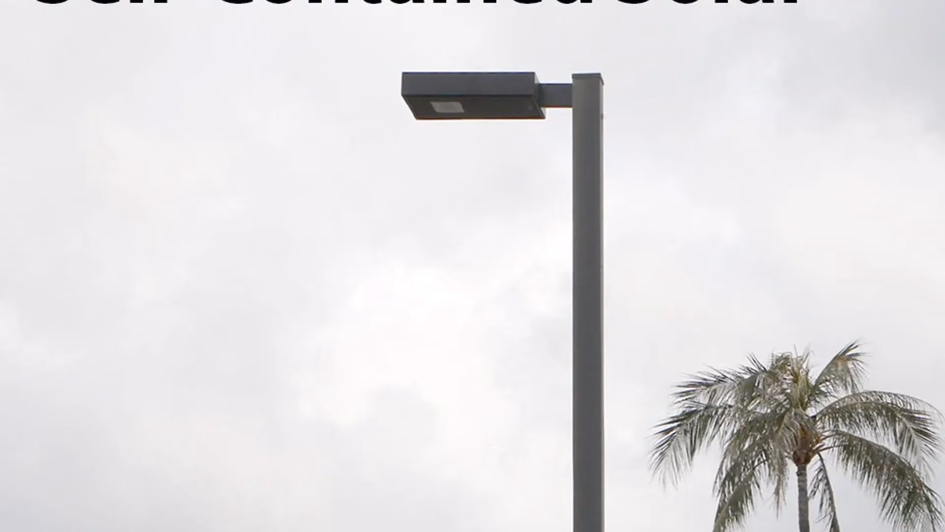 FLT solar lights installed in military base parking lot for security lighting