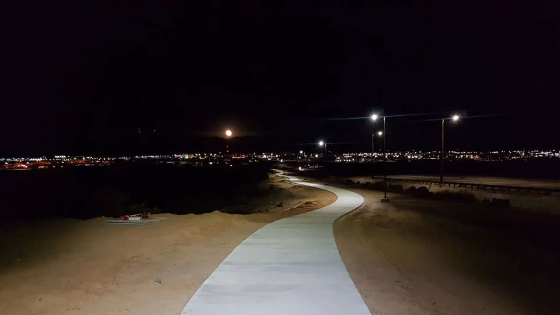 FLT solar light showing Type III or Type V light distribution pattern on ground