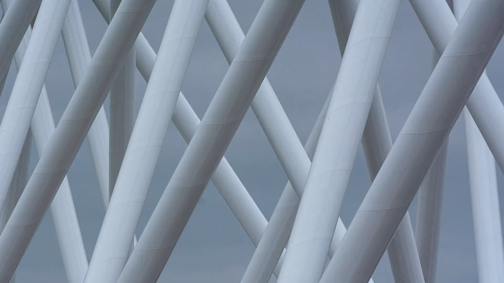 Close-up of white structural framework representing FLT engineering standards