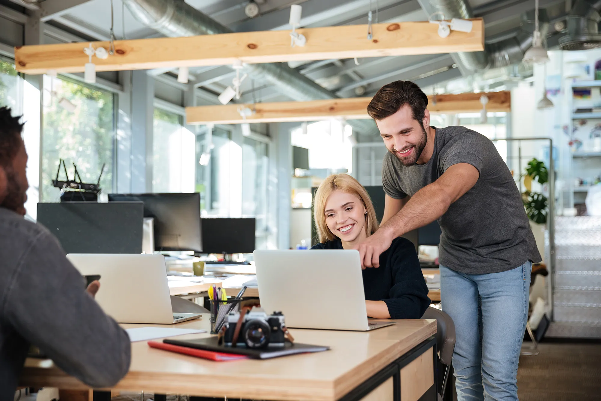 Team working in the office