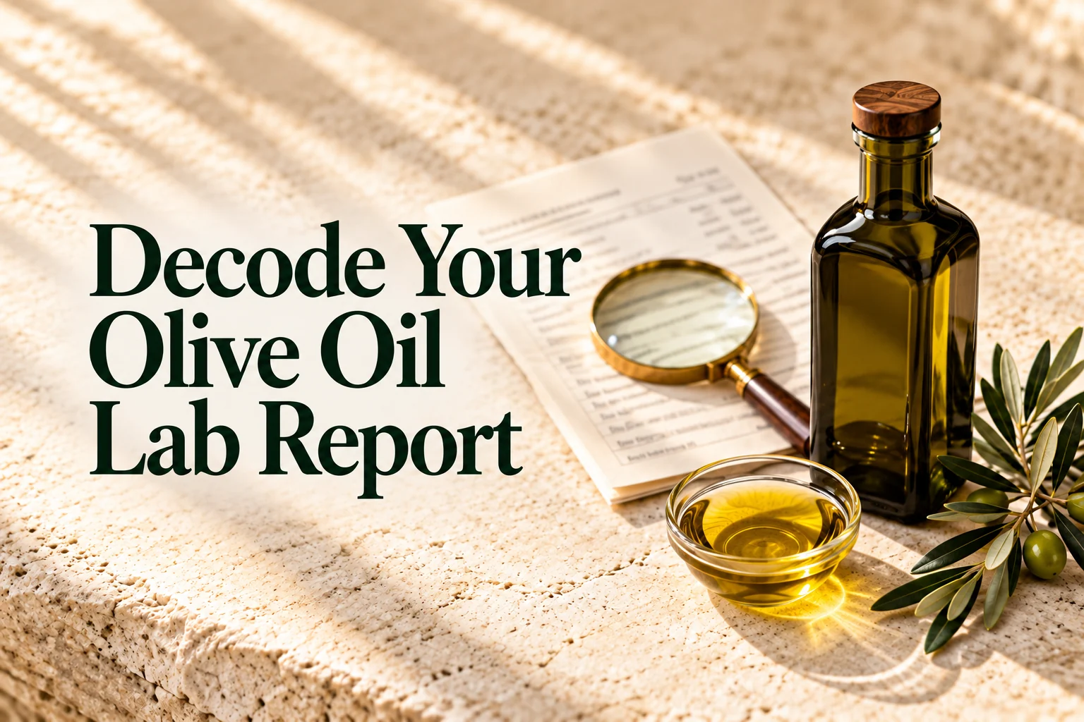 How to Read an Olive Oil Polyphenol Lab Report