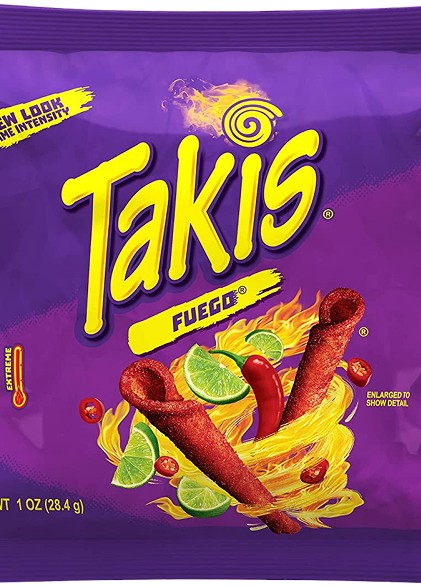 Takis – Bold, spicy rolled tortilla chips
