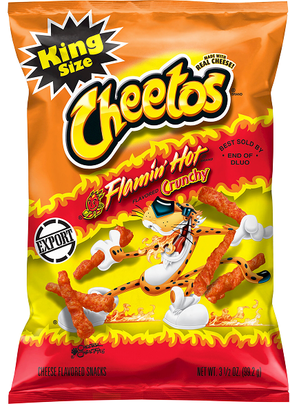 Cheetos – Cheesy, iconic snack favorite