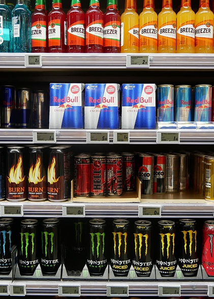 Mercy Munch energy drinks
