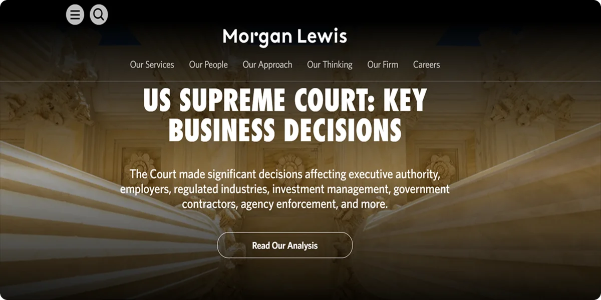 Morgan Lewis Homeapge