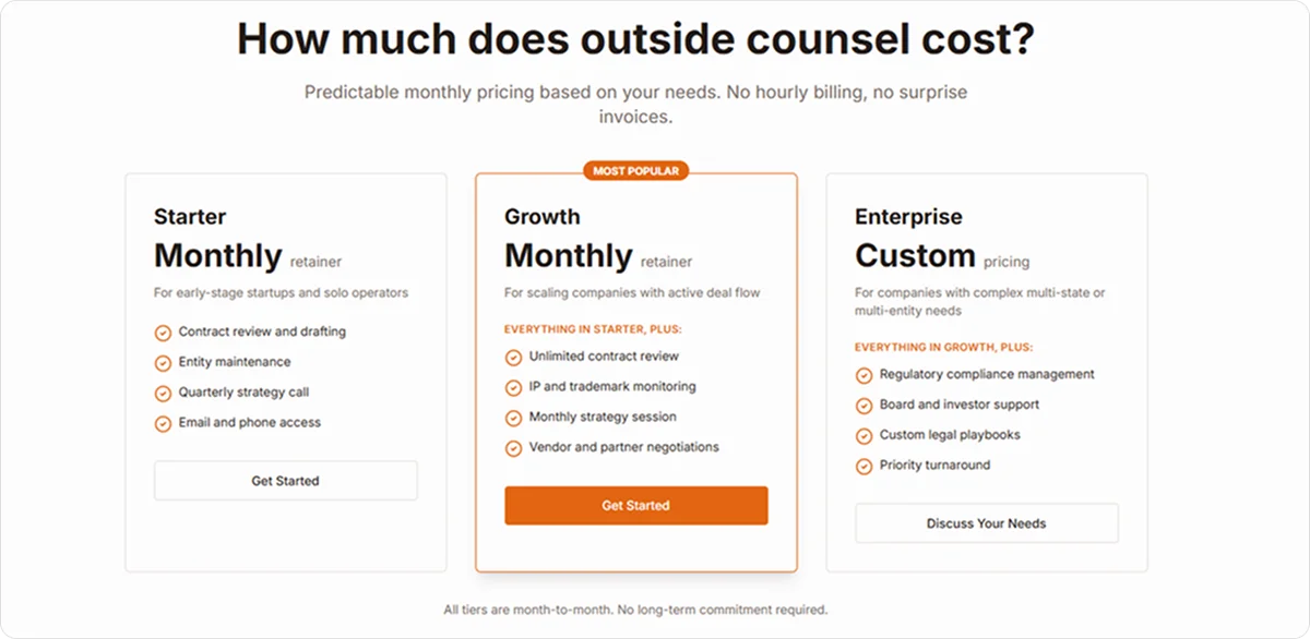 Jacob Counsel pricing