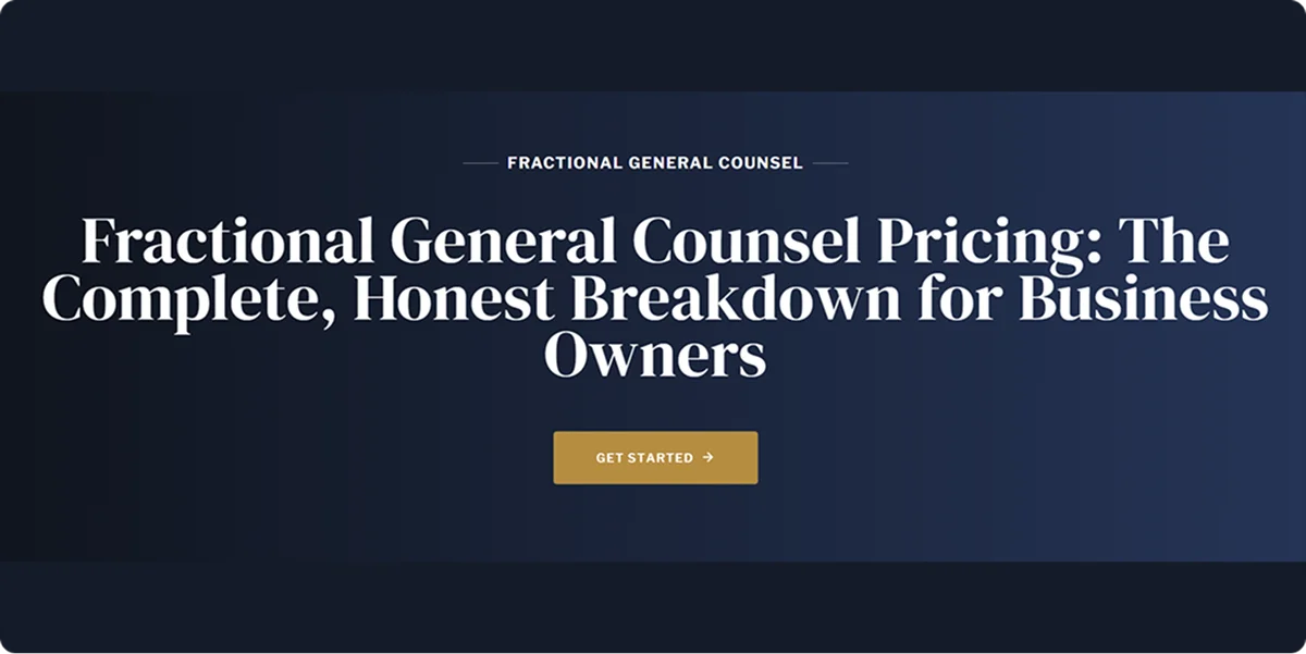 Next Era Legal pricing