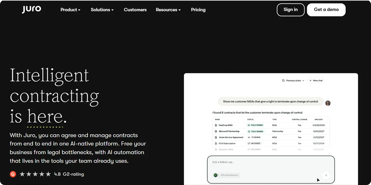 Juro Homepage