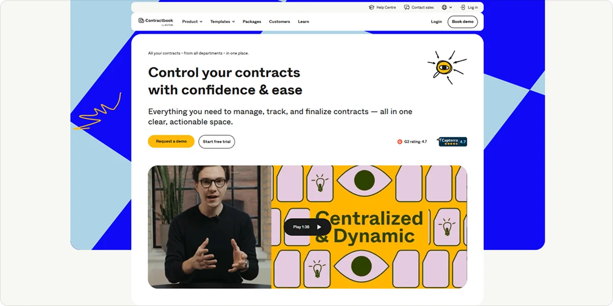 Contractbook Homepage