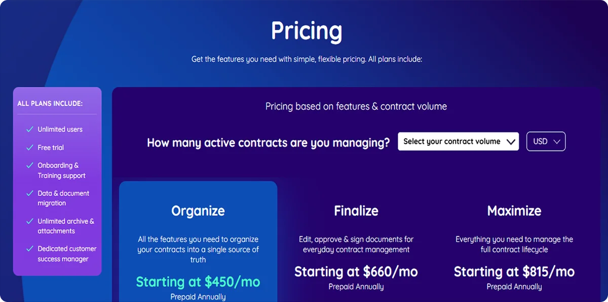 ContractSafe Homepage